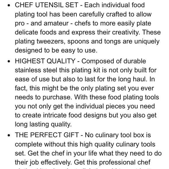 NEW 👨🏼🍳Nuvantee 8 piece Plating Tools Kit - Picture 10 of 16